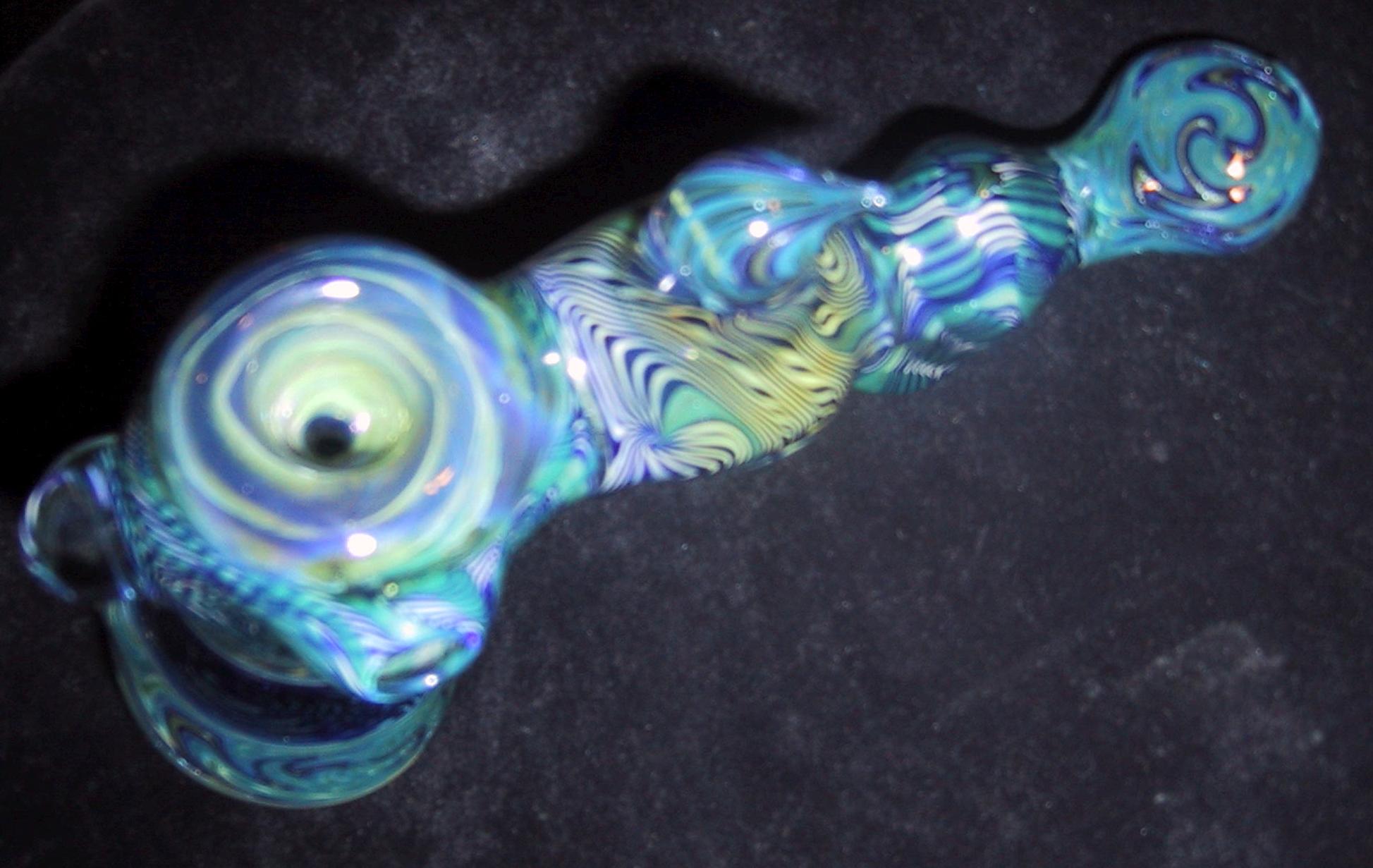 a glass pipe suitable for medical cannabis delivery
