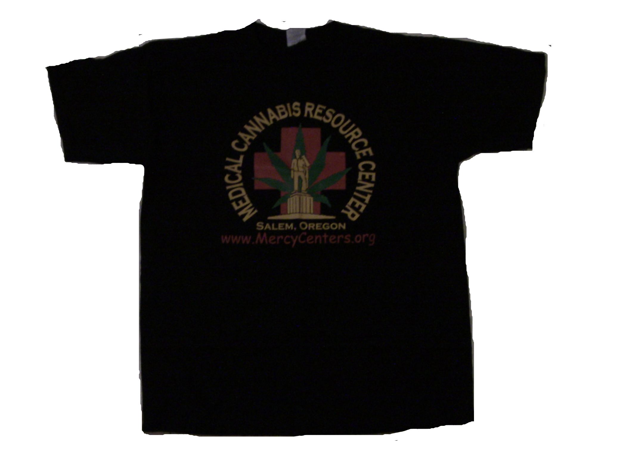 MERCY Tee shirt, Black, Pioneer logo, front