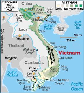 Map of Vietnam